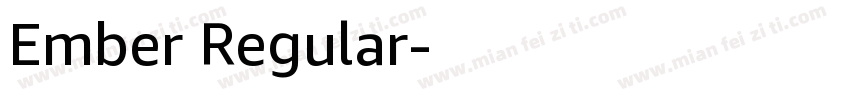 Ember Regular字体转换